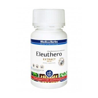 Medica Herbs Eleuthero ekstrakt (żeń-szeń syberyjski) 120kapsułek cena 26,59zł