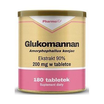 Pharmovit Glukomannan ekstrakt 180tabletek cena 35,39zł