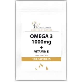 Omega-3 1000 mg+E 100kapsułek Forest Vitamin cena 22,90zł