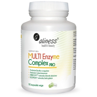Aliness Multi Enzyme Complex PRO 90kapsułek VEGE cena 54,90zł