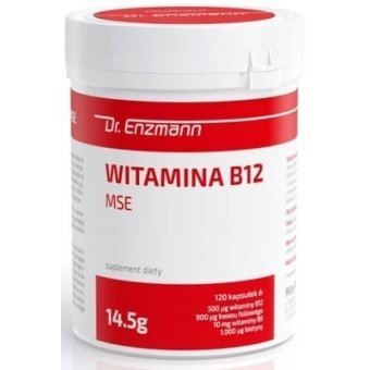 Dr Enzmann Witamina B12 MSE 120kapsułek cena 155,70zł