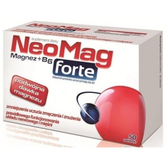 Neomag Forte (MgB6 Forte) 50tabletek cena 23,50zł