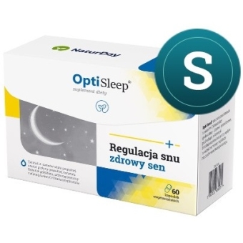 Naturday OptiSleep - Regulacja snu+ zdrowy sen 60kapsułek cena 141,70zł