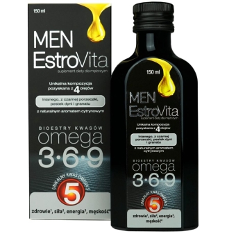 Estrovita Men Omega 3-6-9 150ml cena 74,90zł