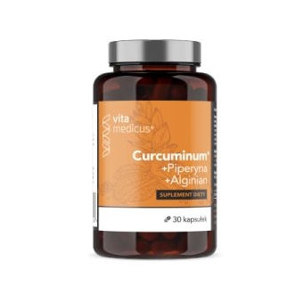 Curcuminum+ kurkumina z piperyną mikrogranulki 30kapsułek SwissMedicus cena 21,90zł
