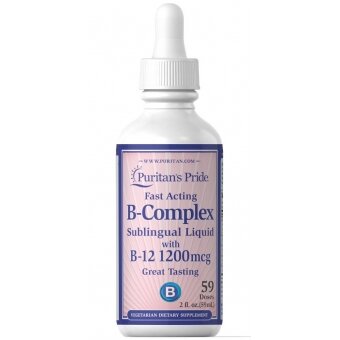 Puritans Pride B - Complex z witaminą B12 w płynie 50ml cena 34,90zł
