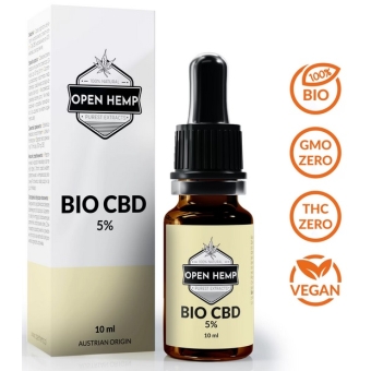 Open Hemp Bio CBD 5% olejek konopny premium certyfikowany Bio Global cena 99,00zł