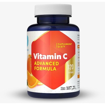 Hepatica Vitamin C Advanced Formula kompleks witaminy C 120kapsułek cena 46,90zł