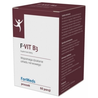 Formeds F-Vit B3 niacyna (kwas nikotynowy) w proszku 60porcji cena 36,99zł