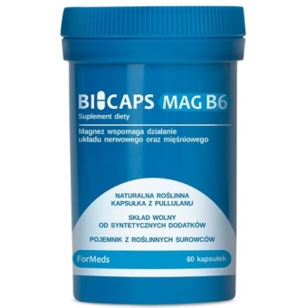 Formeds Bicaps Mag B6 60kapsułek cena 31,99zł