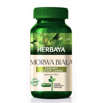 Herbaya Morwa biała prawidłowy metabolizm cukrów 60kapsułek cena 28,05zł