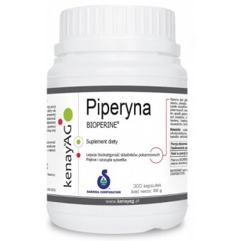 Kenay Piperyna (Biopiperyne®) 300kapsułek cena 109,90zł
