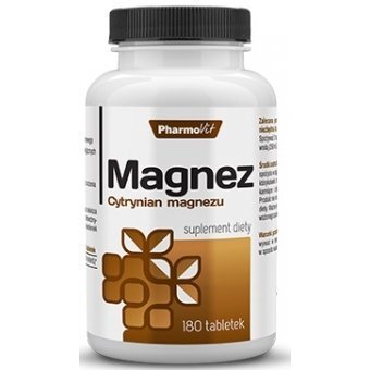 Pharmovit Magnez - cytrynian magnezu 180tabletek cena 35,55zł