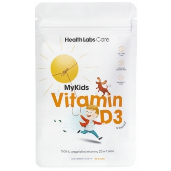 Health Labs MyKids Vitamin D3 witamina D3 w żelkach 60sztuk cena 59,00zł
