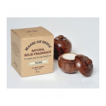 Shamasa naturalne perfumy w kremie ROSE w ręcznie robionym pudełku 6g cena 35,49zł