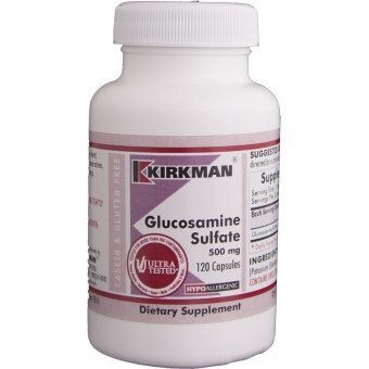 Kirkman Glucosamine Sulfate 500 mg glukozamina (Hypoallergenic) 120kapsułek cena 103,49zł
