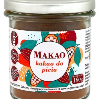 Makao kakao z ksylitolem 180 g Pięć Przemian cena 17,09zł