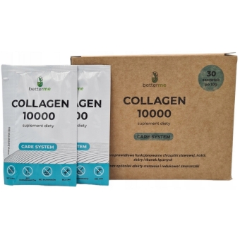 Betterme Collagen z kwasem hialuronowym i witaminą C 10000mg 30saszetek cena 139,00zł