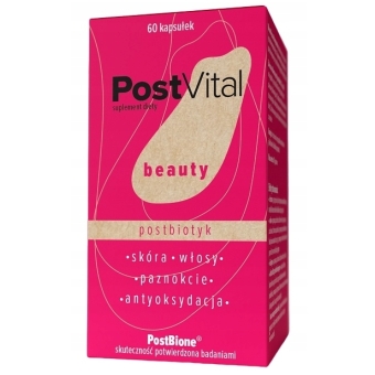 OneVital PostVital Beauty postbiotyk 60kapsułek OneSano cena 99,00zł