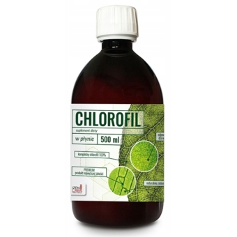 Organis czysty Chlorofil w płynie smak miętowy 500ml cena 57,90zł