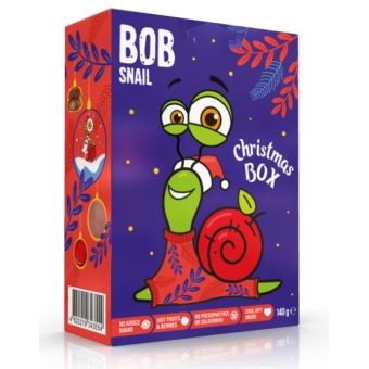 Zestaw Świąteczny Przekąski owocowe z zabawką 140 g Bob Snail cena 25,99zł