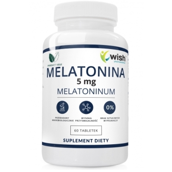 Melatonina 5mg 60tabletek Wish Pharmaceutical cena 16,90zł