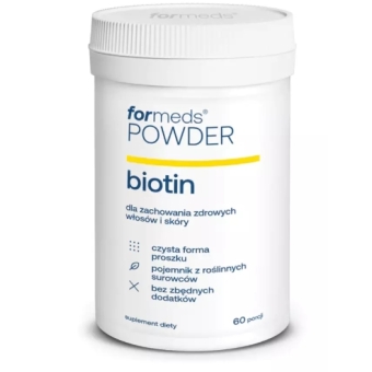 Formeds Biotin powder biotyna w proszku 48g cena 21,99zł