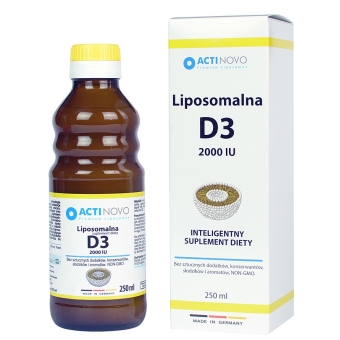 ActiNovo Liposomalna witamina D3 2000IU 250ml cena 146,29zł