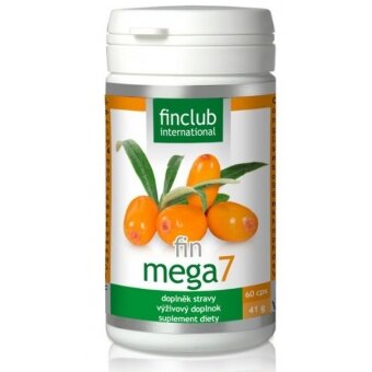 fin Mega7 nienasycone kwasy tłuszczowe omega-7 60kapsułek cena 192,00zł