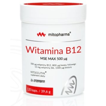 Dr Enzmann Witamina B12 MSE Max 120kapsułek Mito-Pharma cena 175,90zł