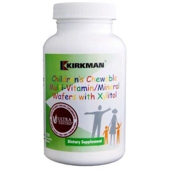 Kirkman Children's Chewable Multi-Vitamin/Mineral Wafers with Xylitol 120tabletek do żucia cena 124,35zł