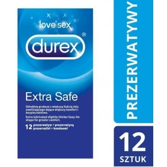 Durex Extra Safe prezerwatywy 12sztuk cena 46,90zł
