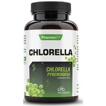 Pharmovit Chlorella 500 tabletek cena 43,89zł