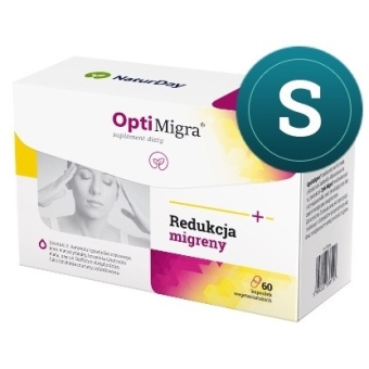 Naturday OptiMigra - Redukcja migreny 60kapsułek cena 136,00zł