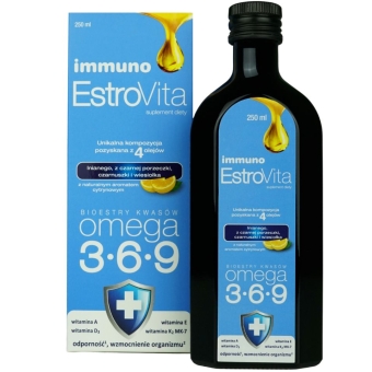 Estrovita Immuno Omega 3-6-9 250ml cena 104,90zł