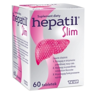 Hepatil Slim 60tabletek cena 25,90zł