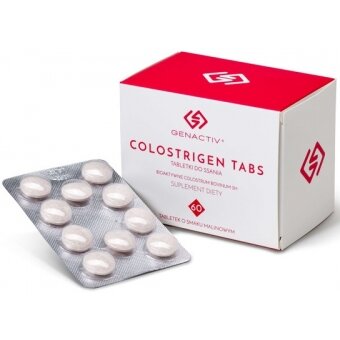 Colostrigen Tabs 60 tabletek do ssania o smaku malinowym cena 58,85zł