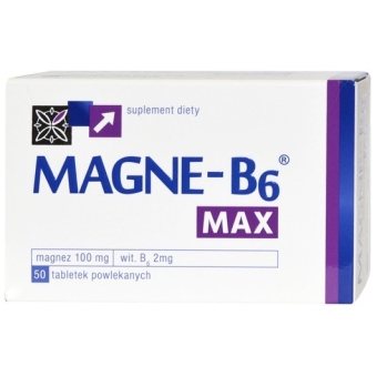 Magne B6 Max 50 tabletek powlekanych cena 29,99zł