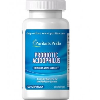 Puritans Pride Probiotic Acidophilus 100kapsułek cena 19,90zł