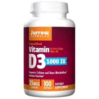 Jarrow Formulas Vitamin D3 1000 IU 100 żelowych kapsułek cena 29,99zł