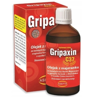 Gripaxin C37 olejek z majeranku i bazylii 10ml Asepta cena 24,90zł
