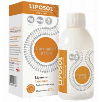 Liposol Curcumi 3 PLUS Liposomalna kurkumina (ekstrakt 95% 170mg) 250 ml cena 79,90zł