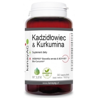 Kenay Kadzidłowiec + Kurkumina (AKBAMAX® + BCM-95) 90kapsułek cena 77,90zł