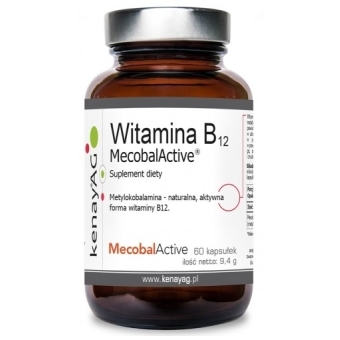 Kenay Witamina B12 (metylokobalamina) MecobalActive 60kapsułek cena 21,98zł