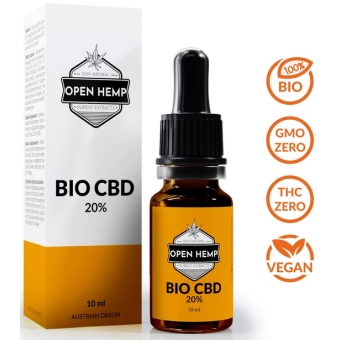Open Hemp Bio CBD 20% olejek konopny premium certyfikowany Bio Global cena 349,00zł