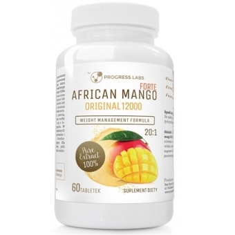 African Mango Premium Plus 6000mg - afrykańskie mango 60tabletek Progress Labs cena 30,00zł