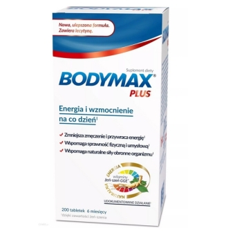 Bodymax Plus lecytyna 200tabletek cena 139,00zł