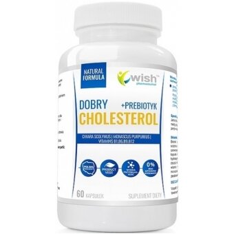 Dobry Cholesterol + Prebiotyk 60 kapsułek Wish Pharmaceutical cena 32,00zł