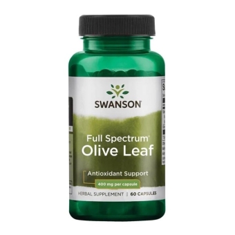 Swanson Full Spectrum Olive Leaf 400mg 60kapsułek cena 15,65zł