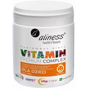 Premium Vitamin Complex dla dzieci proszek 120g Aliness cena 54,90zł